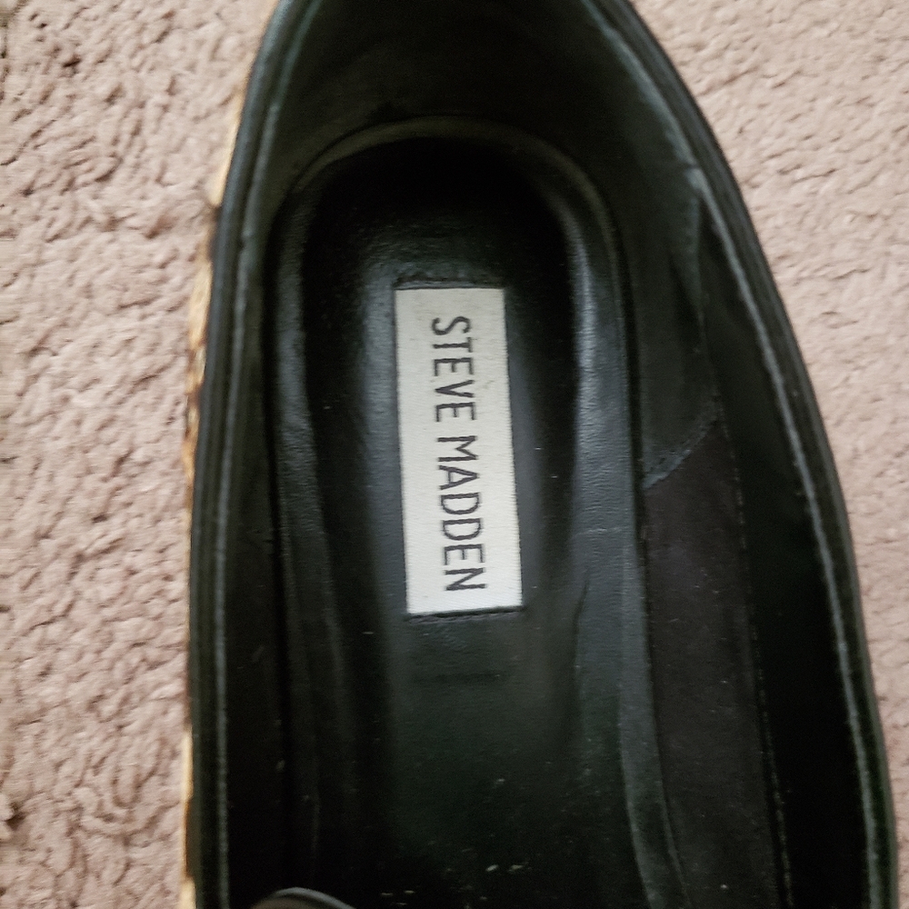 🎉HOST PICK🎉 Steve Madden leopard loafers Sz 8.5 - Picture 4 of 5